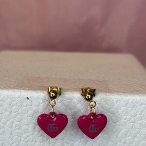 Hot pink Gucci earrings